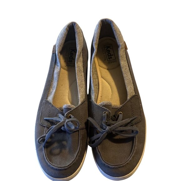 Keds ortholite gray slip on canvas size 10 comfort shoes flats - Picture 5 of 5